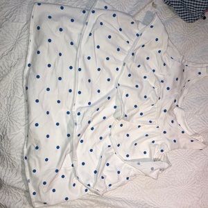 Blue poka dotted tank top